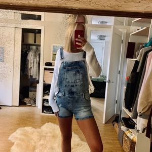 Jean overall shorts